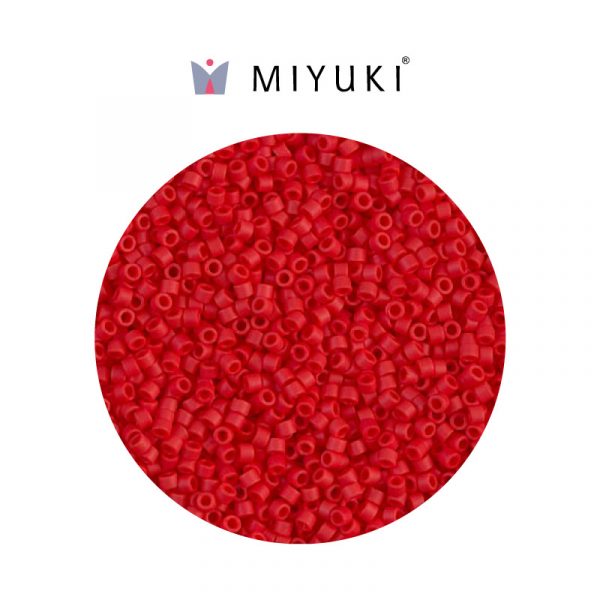 Miyuki delica color rojo mate db0753