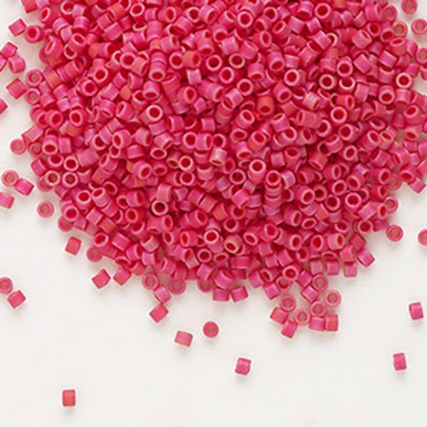 Miyuki delica color rojo mate ab db0362