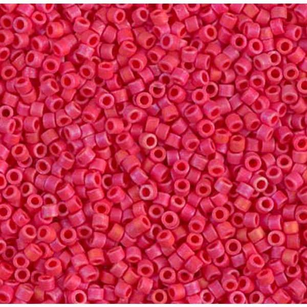 Miyuki delica color rojo mate ab db0362