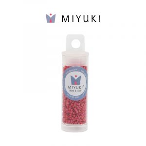 Miyuki delica color rojo mate ab db0362