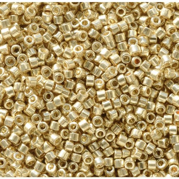 Miyuki delica color dorado brillante galvanizado duracoat (db2501)