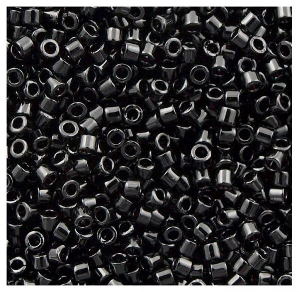 Miyuki Delica 11/0 negro brillante db0010 - Image 11